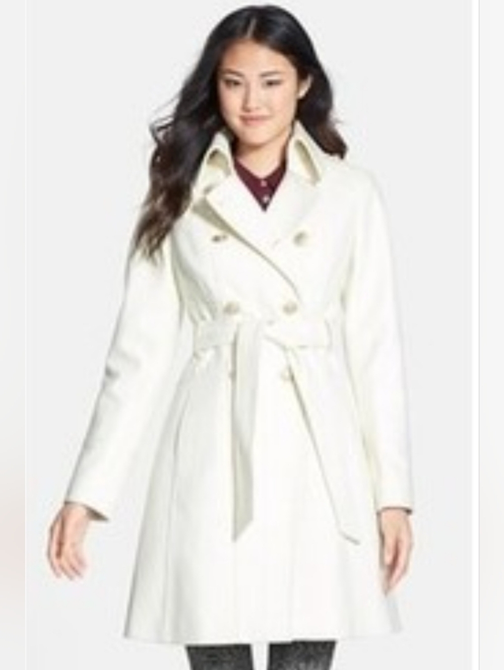 Guess Double-Breasted Trench Coat W/ Belt- Very Classy!!